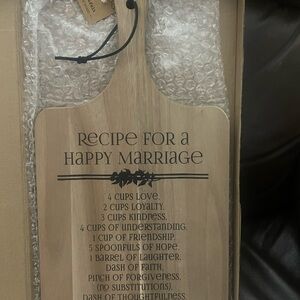 Happy marriage cutting board